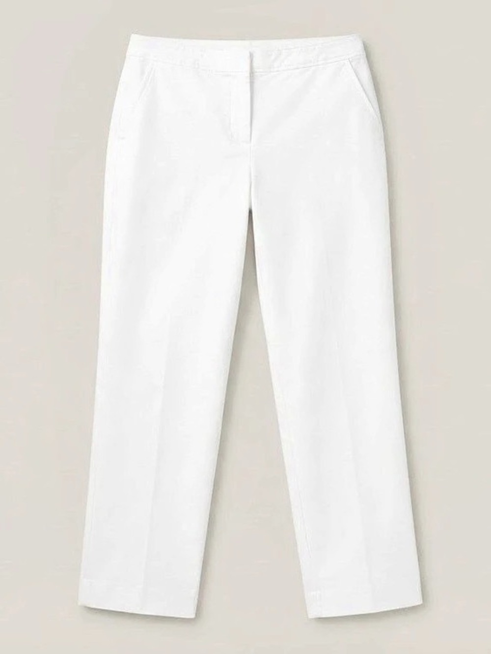 Talbots Straight Leg Pants in White Size 6P Like New